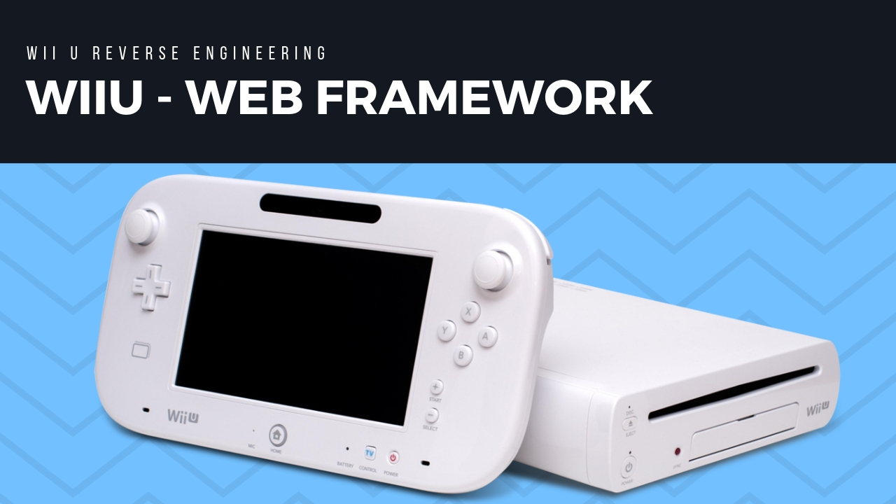 Wii U Nintendo Web Framework