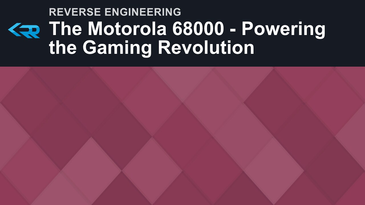 The Motorola 68000 - Powering the Gaming Revolution