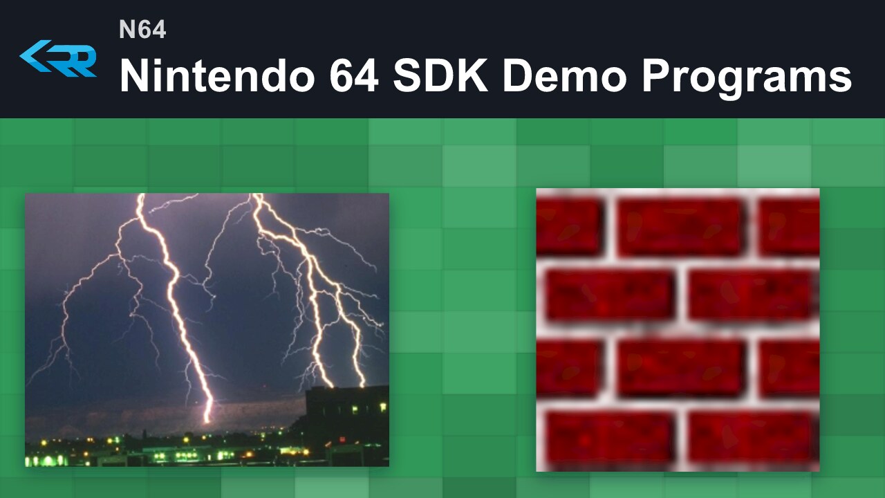 Nintendo 64 SDK Demo Programs