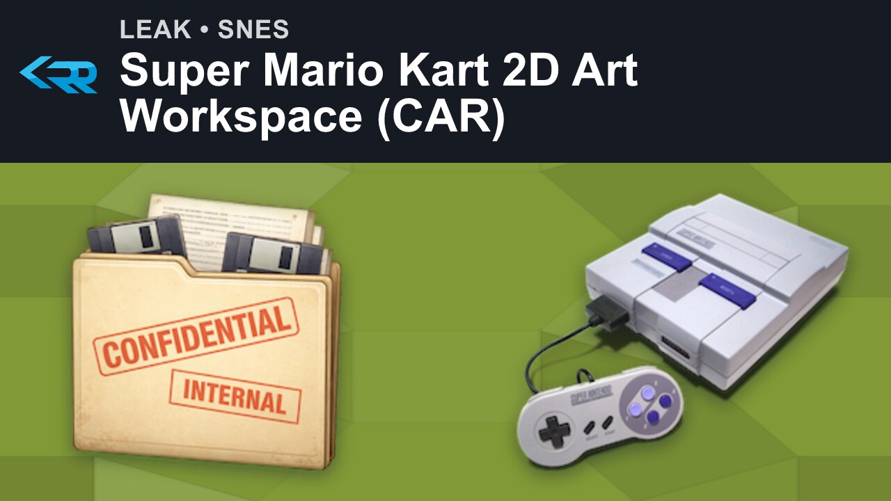 Super Mario Kart 2D Art Workspace (CAR)