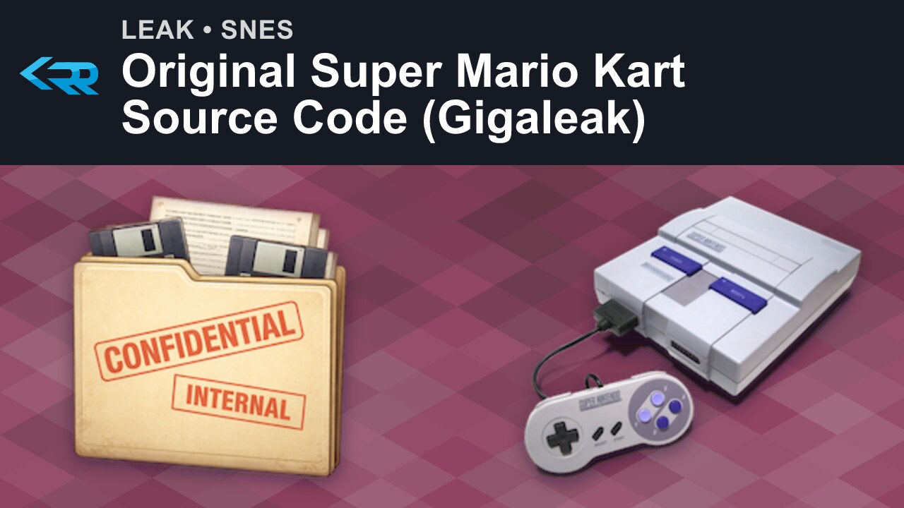 Original Super Mario Kart Source Code (Gigaleak)