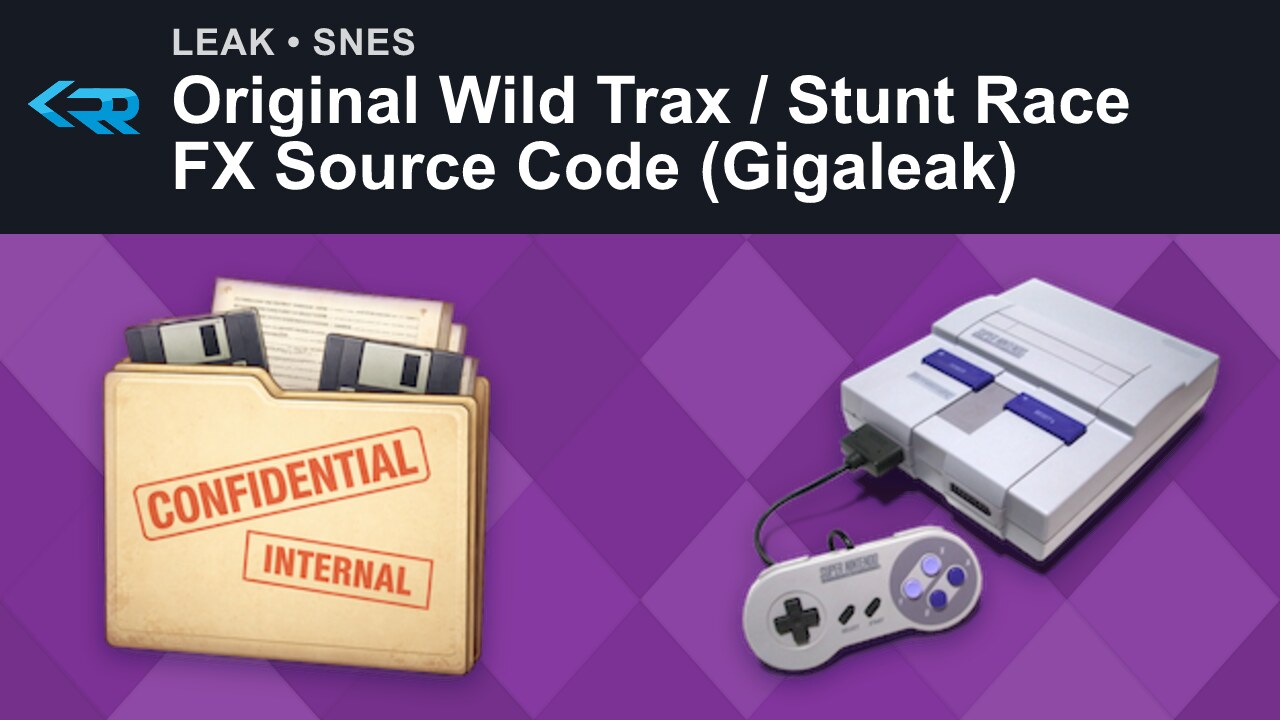 Original Wild Trax / Stunt Race FX Source Code (Gigaleak)