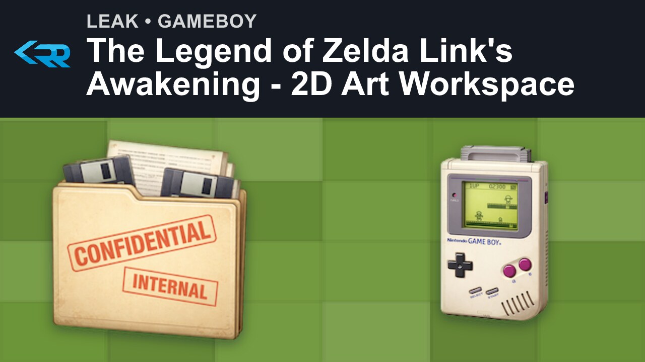 The Legend of Zelda Link's Awakening - 2D Art Workspace (NEWS_04 Archive)