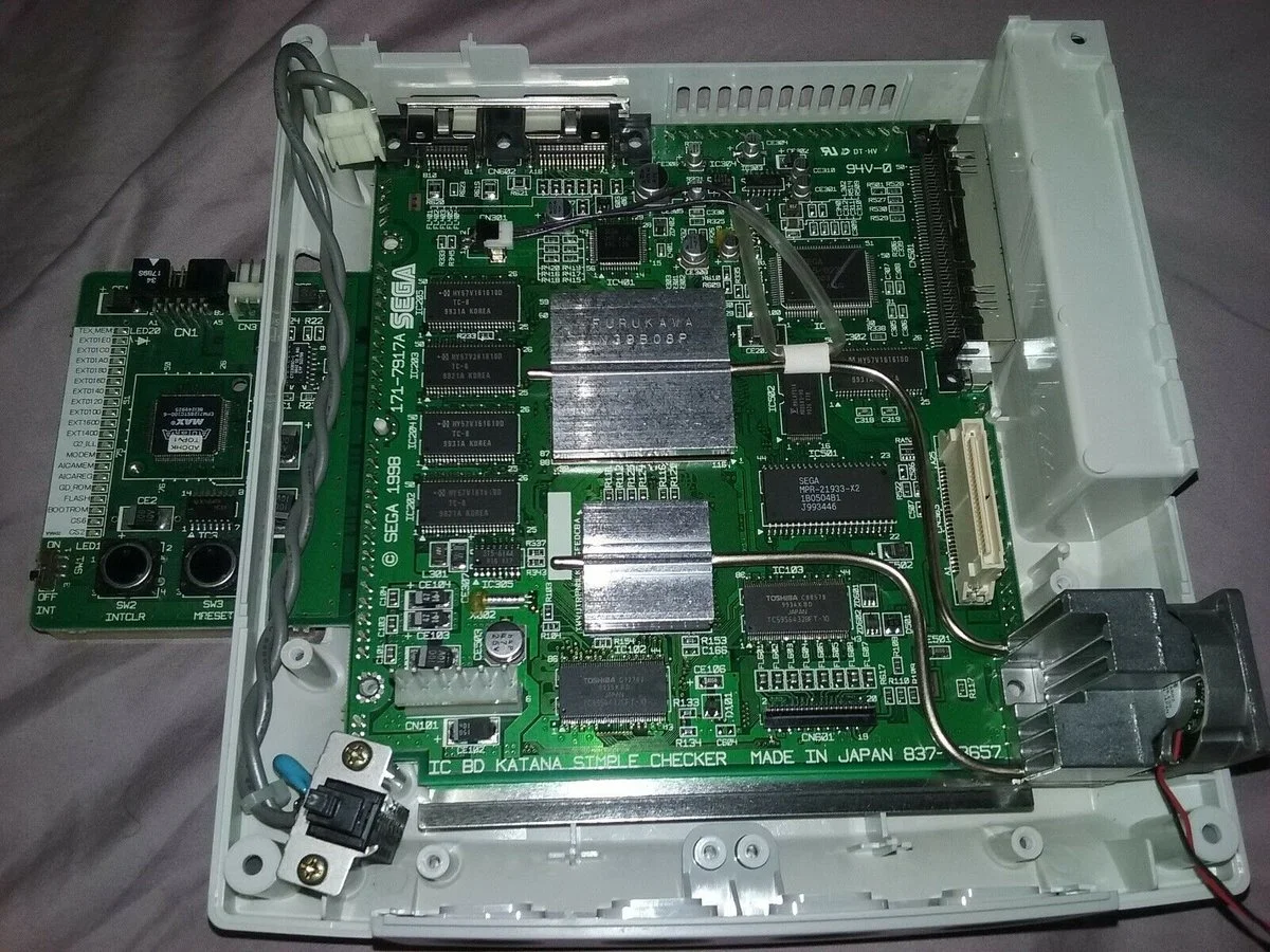 Inside the Dreamcast Address Checker, showing the Katana Simple Checker board