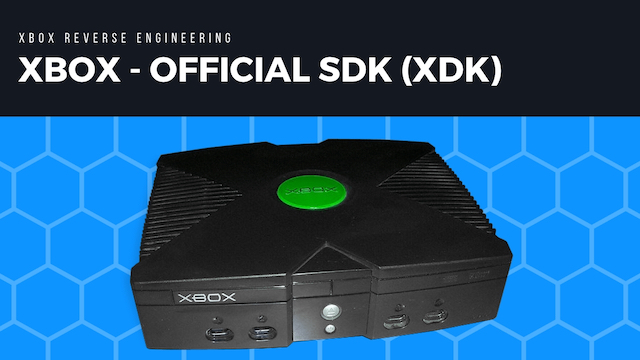 halfgeleider Huis Automatisch Official Xbox SDK (XDK) · RetroReversing
